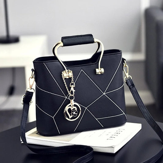 Luxury Geometric Design Messenger Handbag